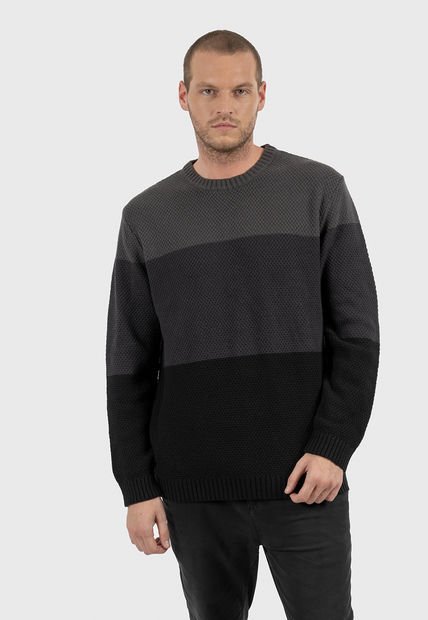 Sweater Three Tone Black Bubba