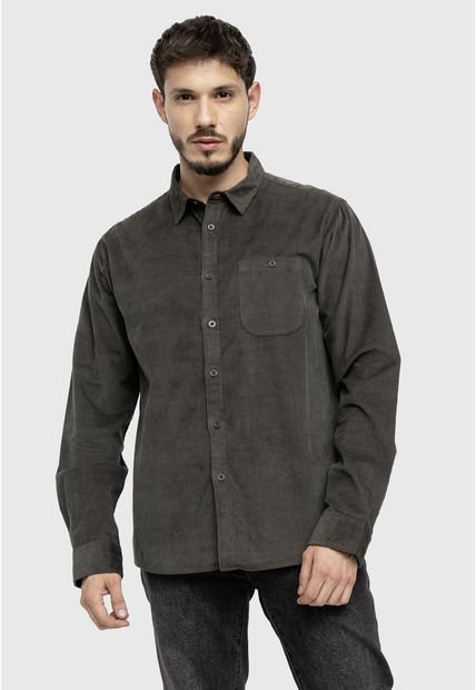 Corderoy Shirt Green Black Bubba