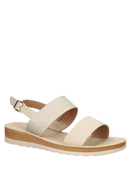 Sandalia Casual Mujer Beige Bruno Rossi