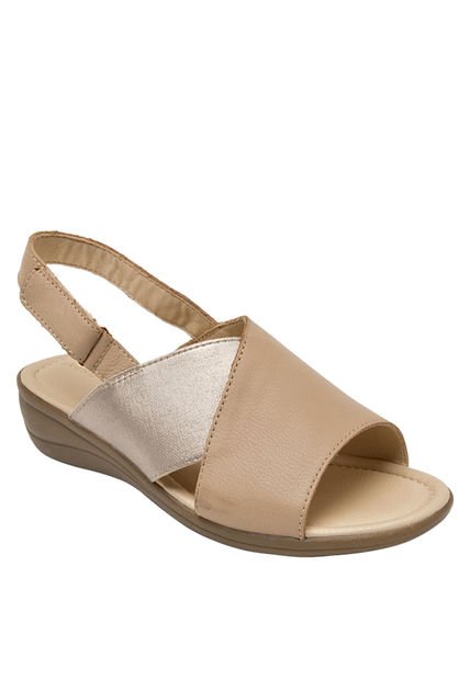 Sandalia Casual Mujer Beige Bruno Rossi