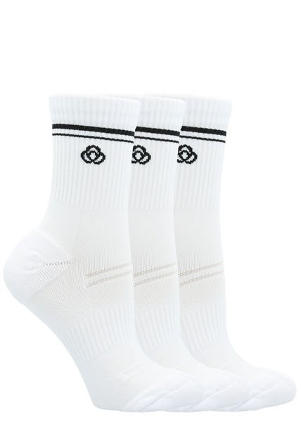 Pack 3 Calcetines Mujer Half Cut Isi Blanco Bsoul