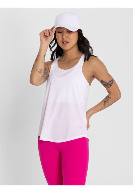 Polera Sin Mangas Training Tank Blanco Mujer Bsoul