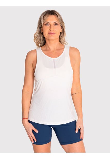 Polera Deportiva Mujer Vest Blanca Negra Bsoul