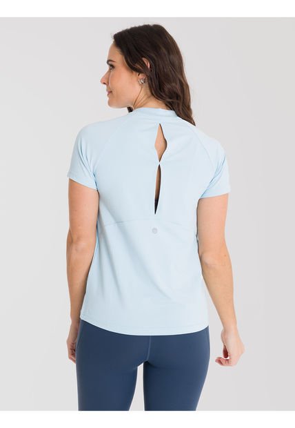 Polera Deportiva Mujer Active T-Shirt Celeste Bsoul