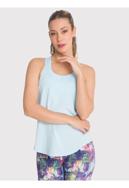 Polera Deportiva Mujer Training Tank Celeste Bsoul