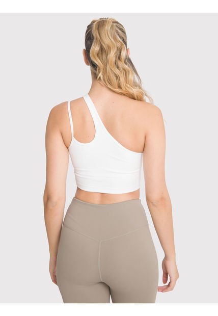 Peto Asimétrico Mujer One Shoulder Blanco Bsoul