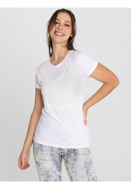 Polera Deportiva Mujer Round Neck Blanco Bsoul