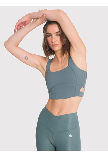 Peto Deportivo Mujer Crop Top Pro Verde Bsoul