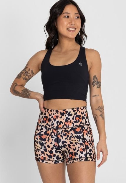 Peto Deportivo Crop Top Demi Ms Negro Mujer Bsoul