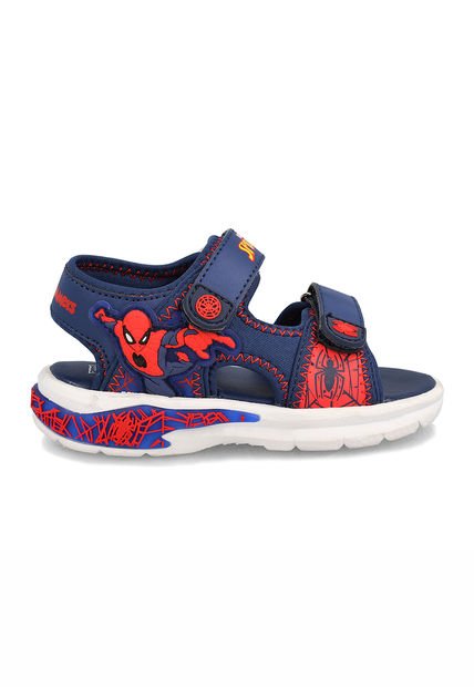 Sandalia  Spiderman 4 Niño Azul-Rojo Bubblegummers