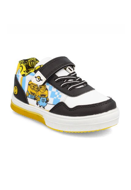 Zapatilla Minions Neon Niño Blanco-Negro Bubblegummers