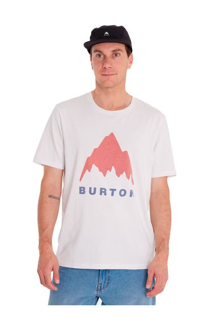 Polera Manga Corta Hombre Short S Blanco Burton