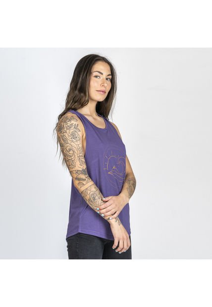 Polera S/M Mujer Baltra Morado Burton