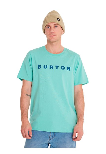 Polera Manga Corta Short Sl Verde Agua Burton