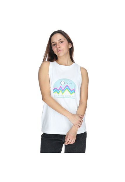 Polera S/M Mujer Lounge Blanco Burton