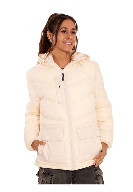 Parka Impermeable Mujer Blanca Burton