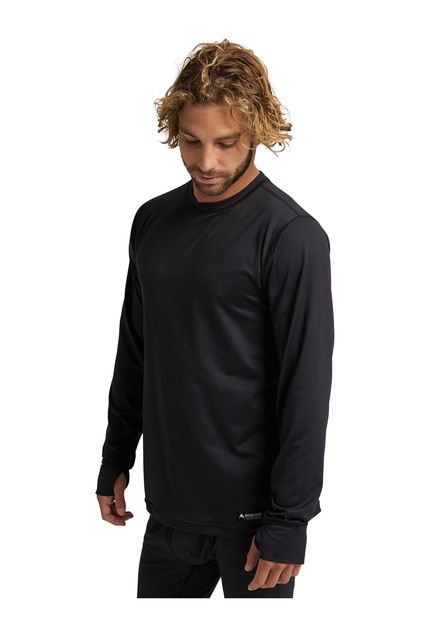 Primera Capa Polera M/L Mb Midweight Crew Negro Burton