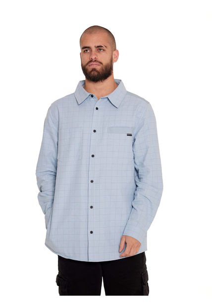 Camisa Manga Larga Hombre Celeste Burton