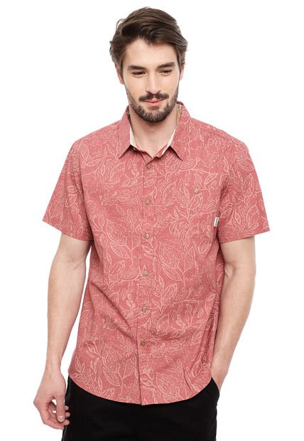 Camisa Burton Illinois Rojo - Calce Regular