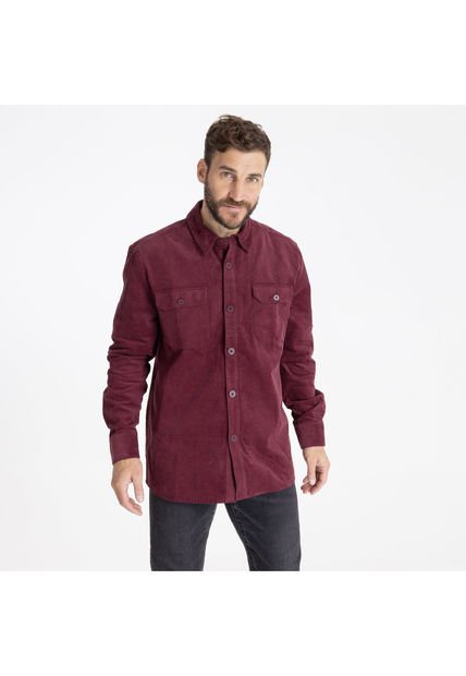 Camisa M/L Brighton Corded Ii Burdeo Hombre Burton