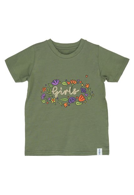 Polera M/C Niña Girls Verde Calpany