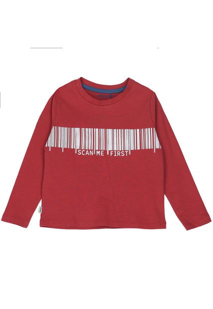 Polera Niño Scan Rojo Calpany