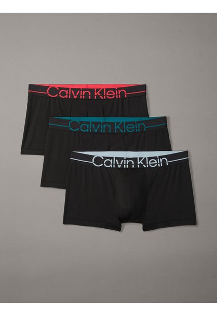 Pack 3 Bóxers Low Rise Trunk CK Pro Fit Micro Negro Calvin Klein