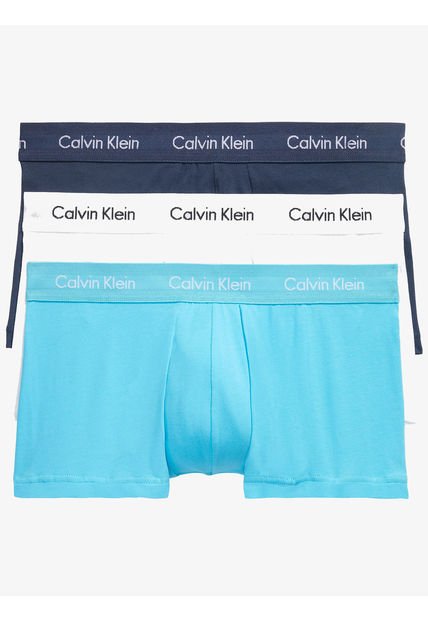 Pack 3 Bóxers Low Rise Trunk Cotton Stretch Multicolor Calvin Klein