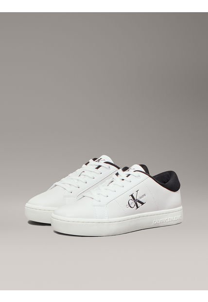 Zapatilla De Cuero Classic Cupsole Blanco Calvin Klein