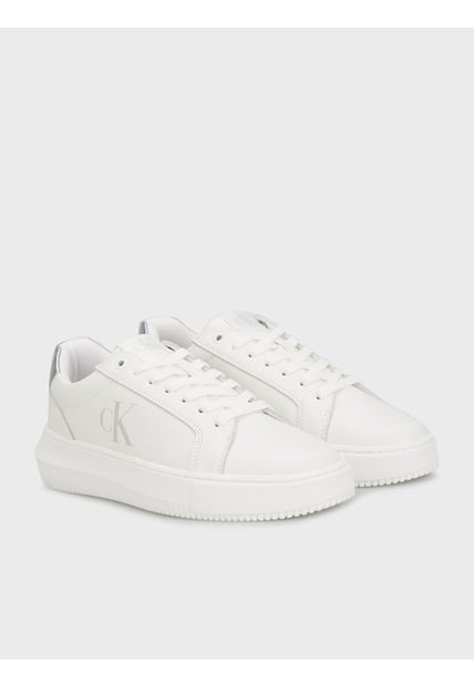 Zapatilla Chunky Cupsole Laceup Lth Blanco Calvin Klein