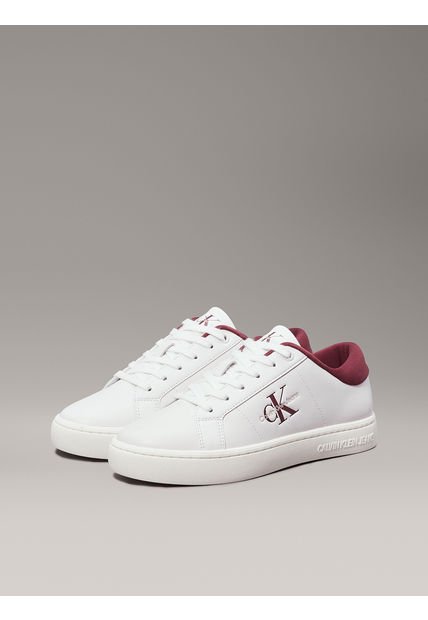 Zapatilla De Cuero Classic Cupsole Blanco Calvin Klein