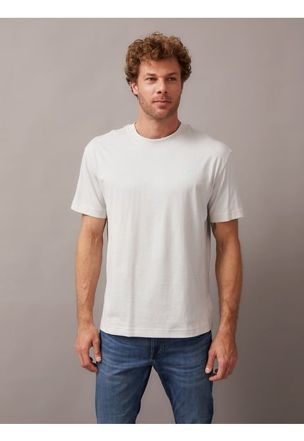 Polera Blown Up Diffused Stacked Blanco Calvin Klein