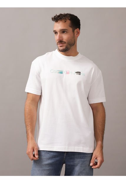 Polera Photoprint Institutional Blanco Calvin Klein