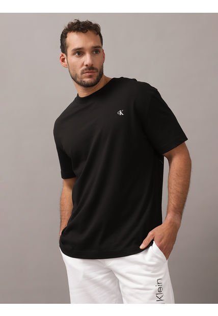 Polera Blown Up Diffused Stacked Negro Calvin Klein