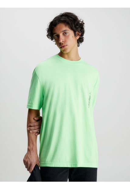 Polera Vertical Institutional Verde Calvin Klein