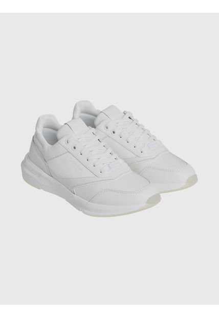 Zapatilla De Cuero Flexi Runner Blanco Calvin Klein