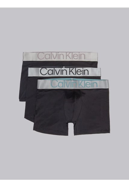 Pack 3 Bóxer Brief Steel Micro Negro Calvin Klein