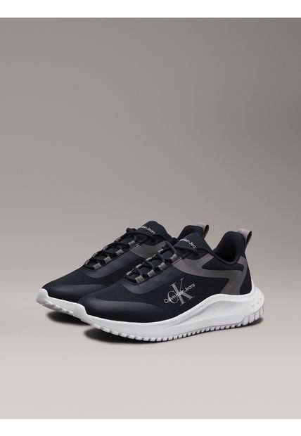 Zapatilla Eva Runner Low Lace Ml Mix Negro Calvin Klein