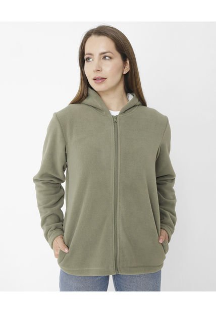 Polar W Full Zip Polar Fle Gris Mujer CAT