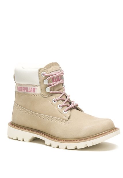 Botin Casual Mujer Colorado 2.0 Beige/Crudo CAT