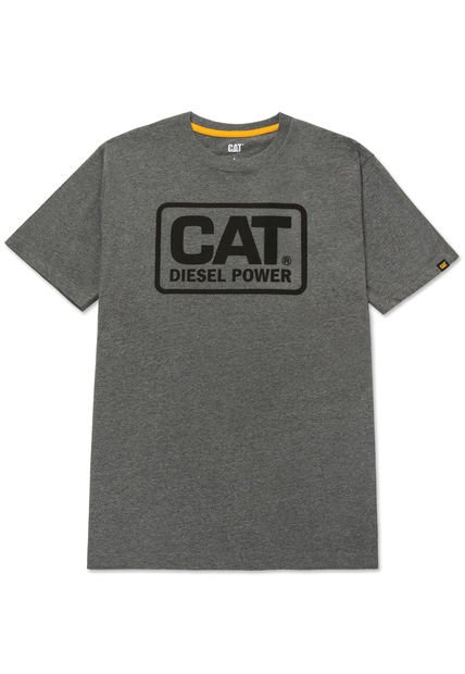 Polera Manga Corta Hombre Diesel Power Tee Gris CAT