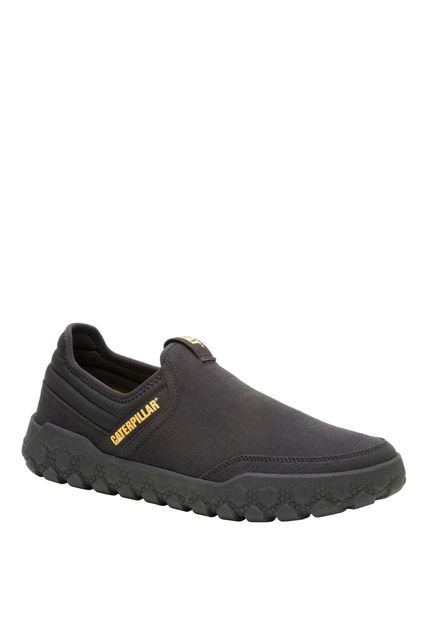 Zapatilla Cuero Hombre Hex Plus Slip On Negro CAT