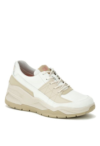 Zapatilla Cuero Mujer Watchful Blanco CAT