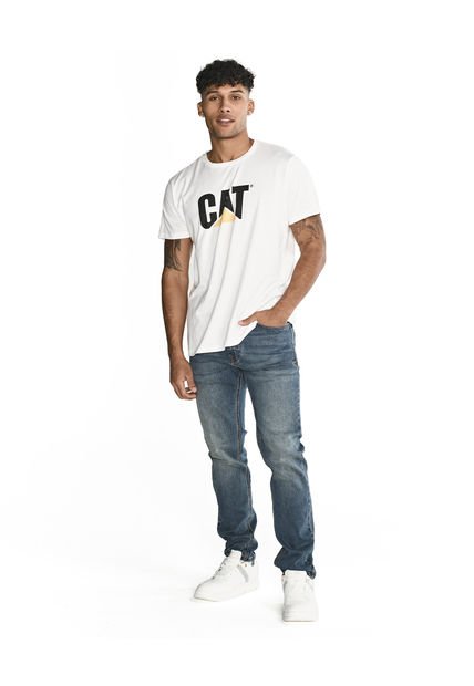 Jeans Eco Stretch Denim Sl Blanco Hombre CAT