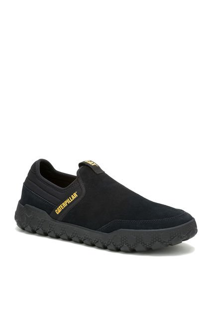 Zapatilla Slip On Gamuza Hombre Hex + Negro CAT