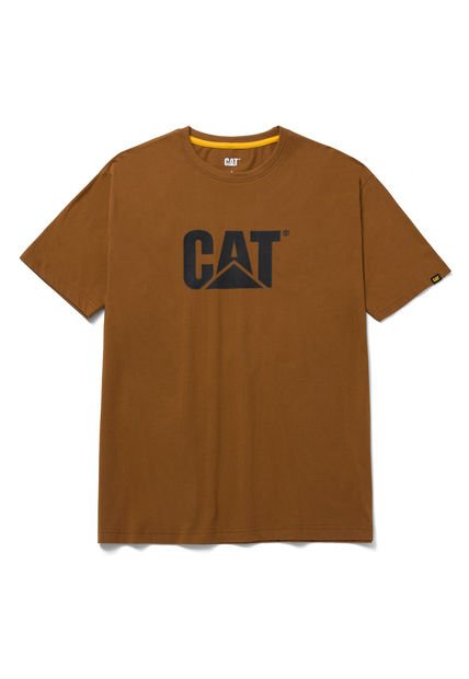 Polera Manga Corta Hombre Tm Logo Tee Bronce CAT