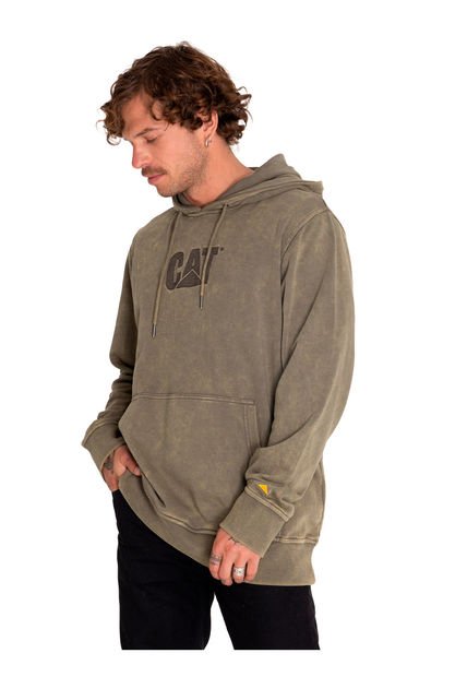 Polerón Hombre Heritage Embroidered Hoodie Verde CAT