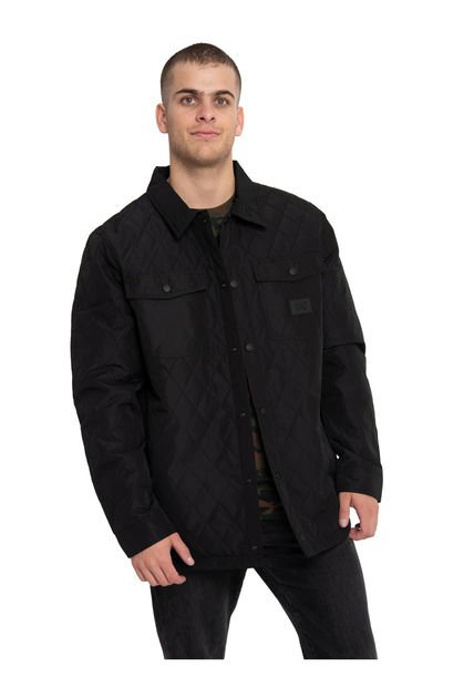 Chaqueta Hombre Quilted Ripstop Shirt Negro CAT