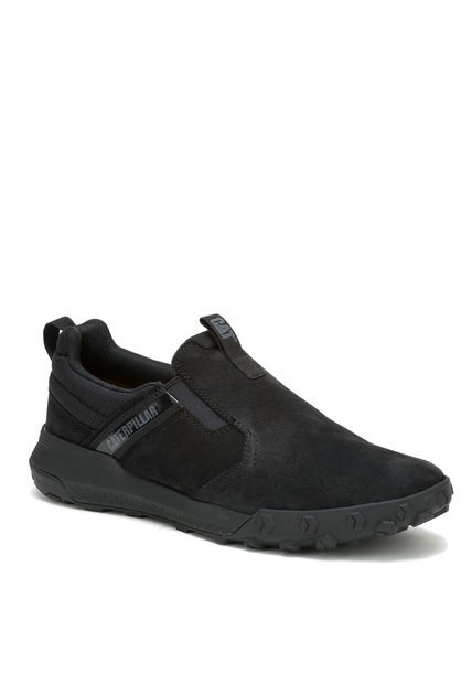 Zapatilla Slip On Cuero Hombre Hex Ready Negro CAT