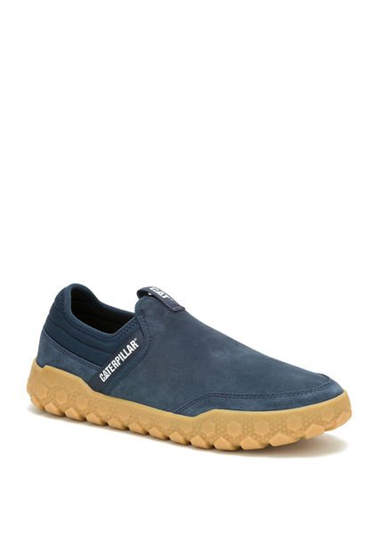 Zapatilla Slip On Gamuza Hombre Hex + Azul Marino CAT